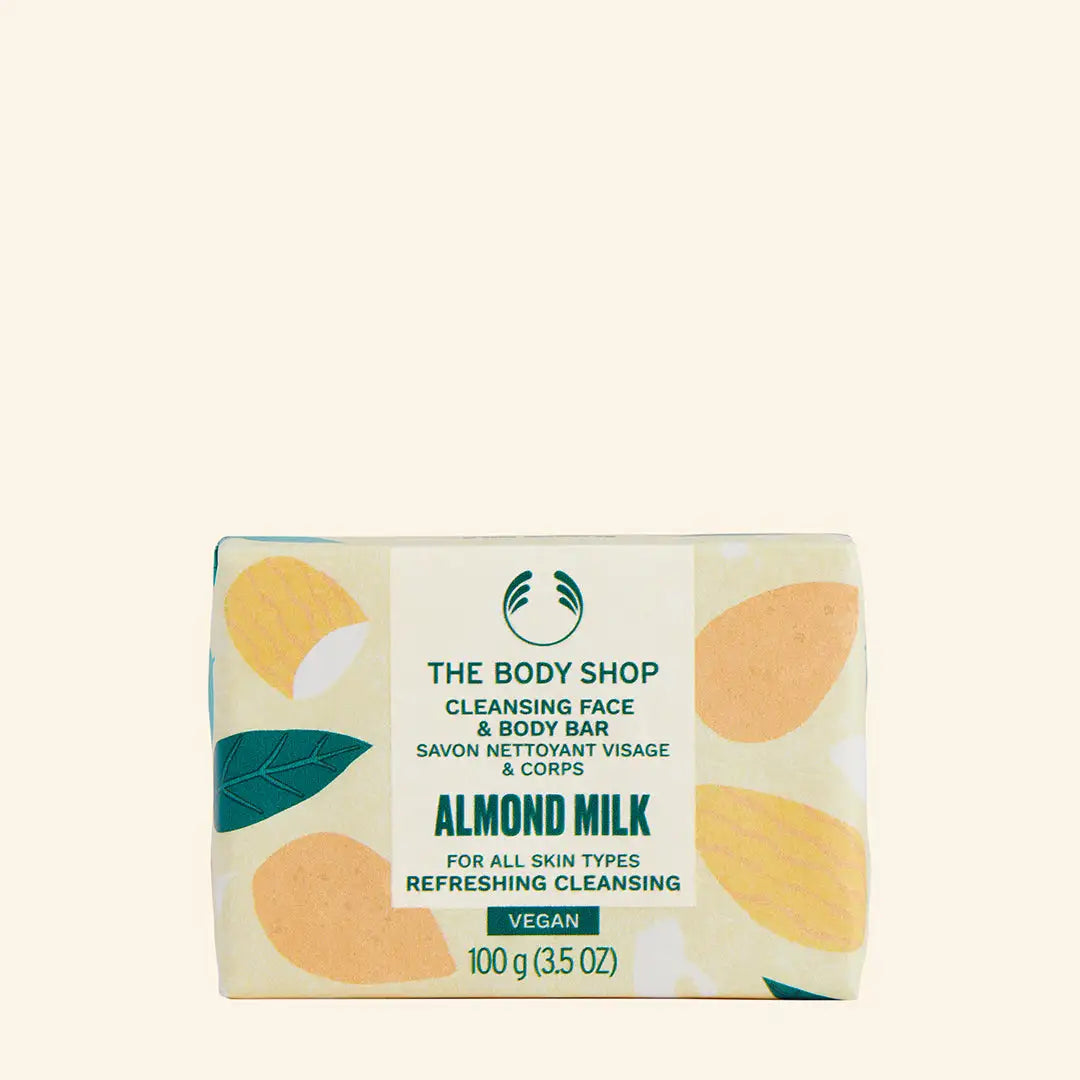 Barra Sólida Facial y Corporal de Leche de Almendras 100g (8201614393515)